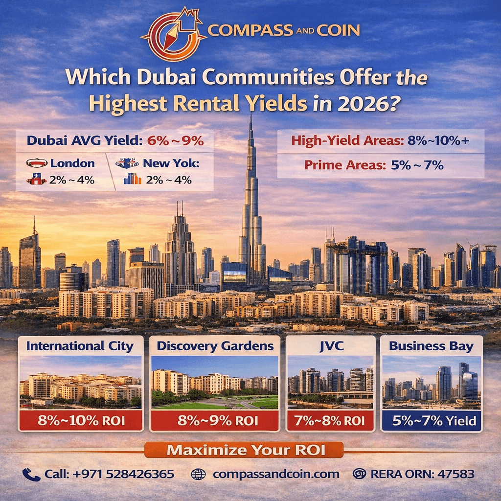 🏡 Which Dubai Communities Offer the Highest Rental Yields in 2026?